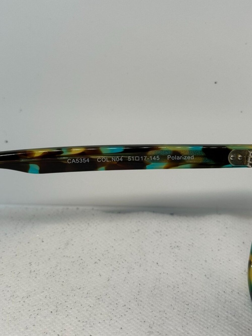 Carfia CA5354 Blue Green Tortoise Rectangular Acetate Sunglasses Col.N04 - Picture 6 of 10